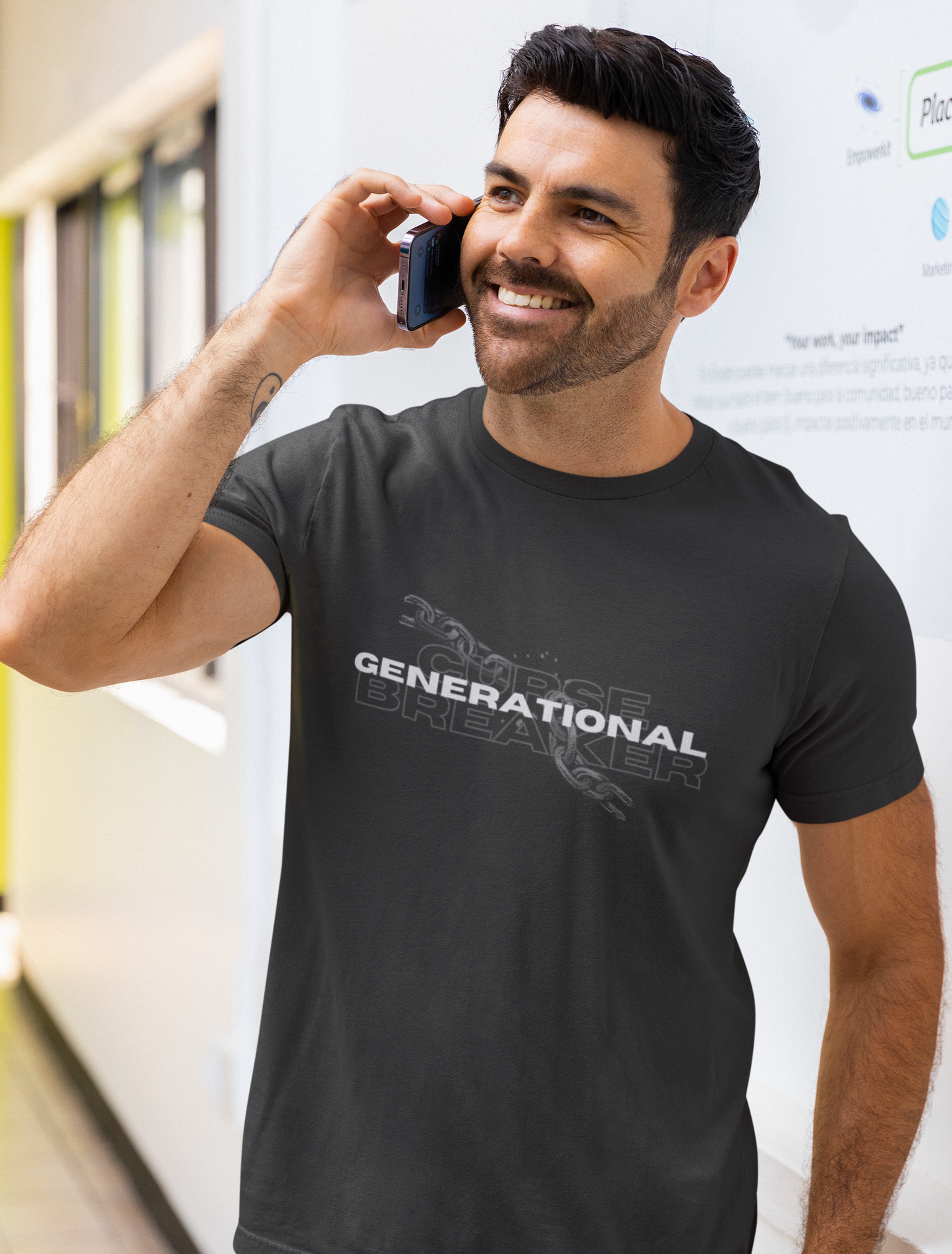 Generational Curse Breaker T-Shirt – Bold Christian Men’s Tee | Break the Chain, Faith-Based Graphic Shirt, Legacy Shifter Apparel