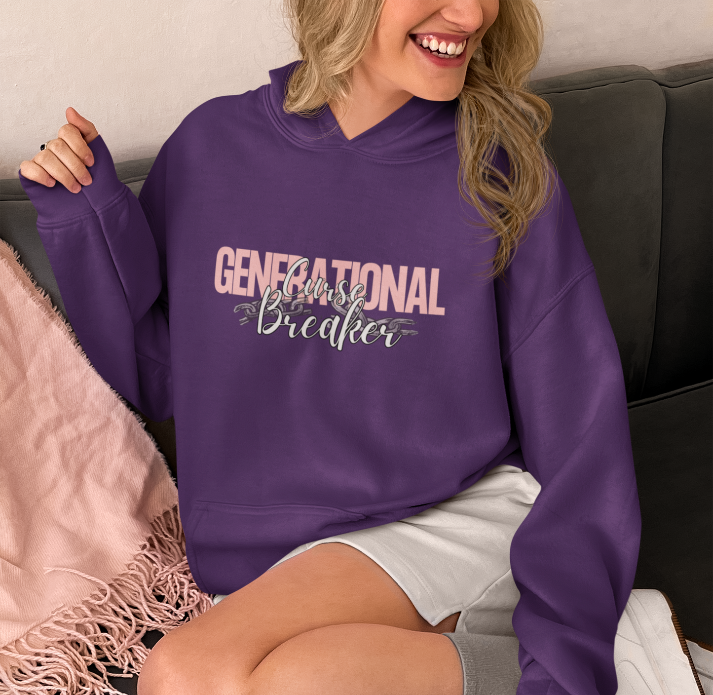 Generational Curse Breaker Hoodie – Empowering Christian Sweatshirt  | Spiritual Healing, Faith-Based Fashion, Bold Statement Apparel