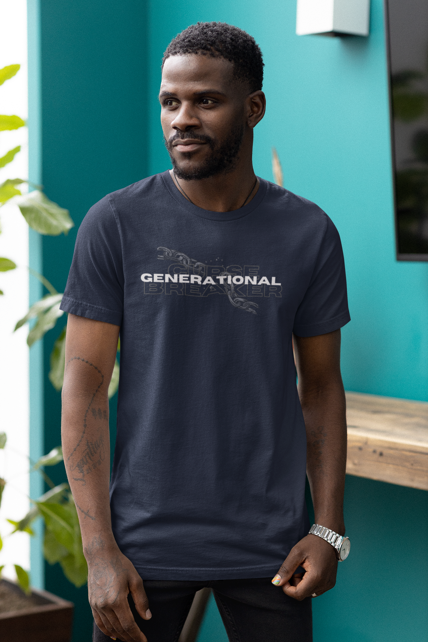 Generational Curse Breaker T-Shirt – Bold Christian Men’s Tee | Break the Chain, Faith-Based Graphic Shirt, Legacy Shifter Apparel