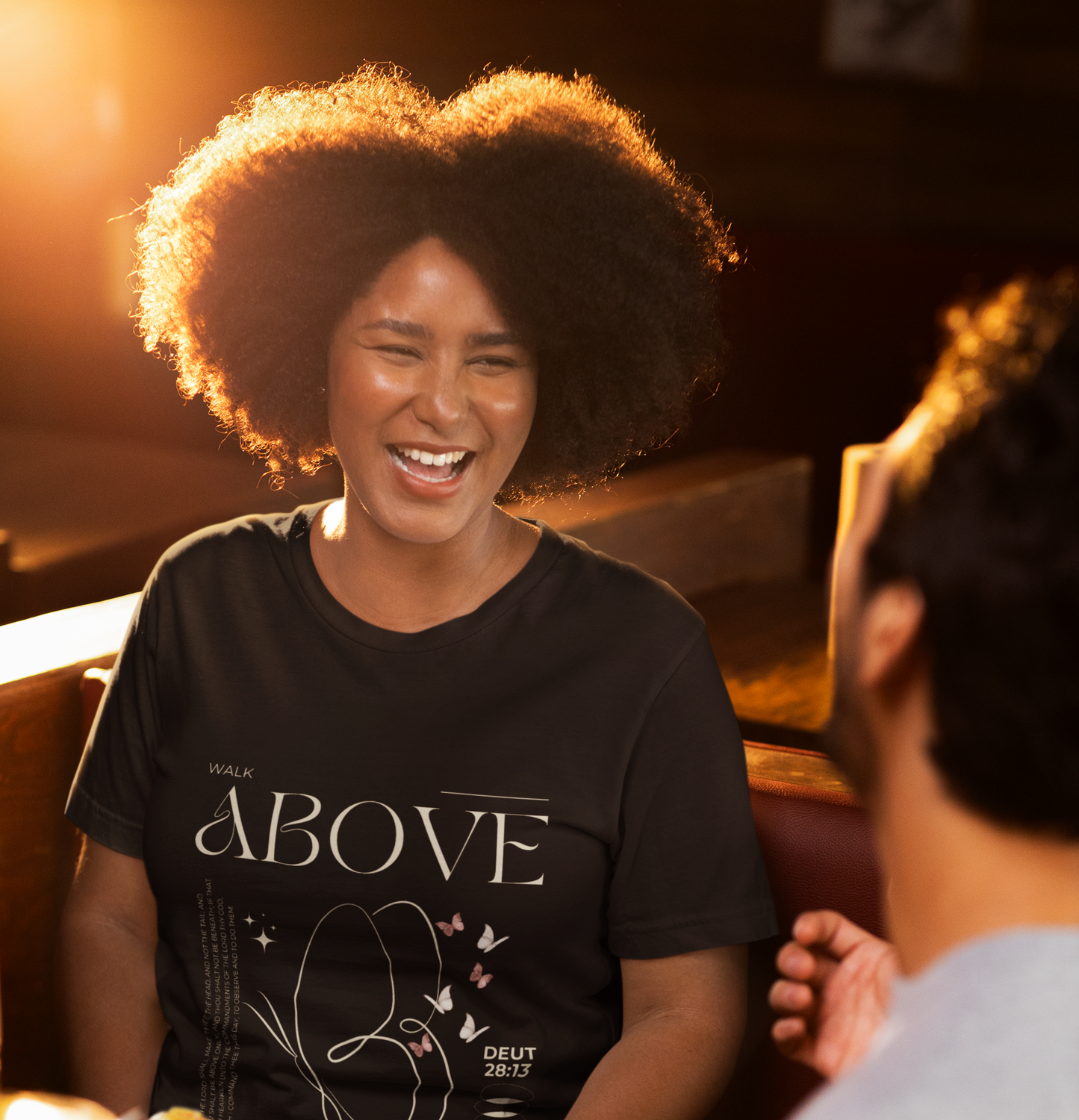 Vintage Inspirational Faith-Inspired Butterfly Design Tee,  Shirt for Women, Christian Gift, Prayer Group Apparel, Ministry Leader Top