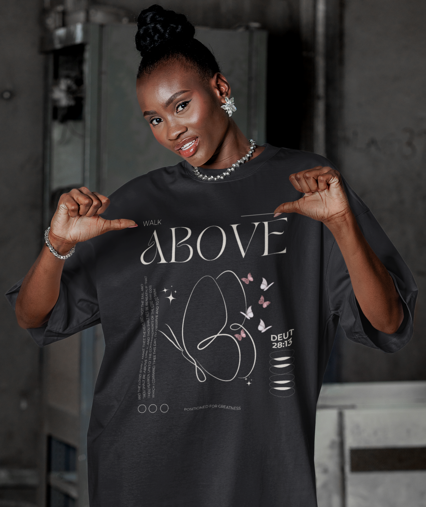 Vintage Inspirational Faith-Inspired Butterfly Design Tee,  Shirt for Women, Christian Gift, Prayer Group Apparel, Ministry Leader Top