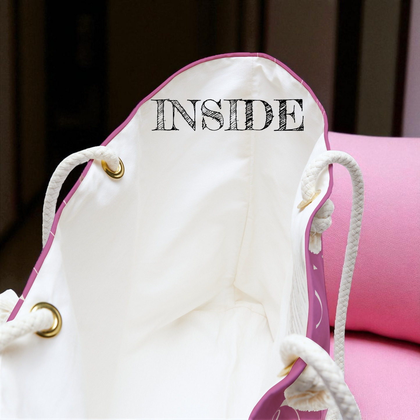 Travel Tote Pink Christian Inspirational Weekend Tote Bag Carryall